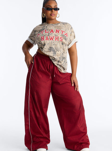Fashion Nova Women's NBA Atlanta Hawks Camo Tee Camouflage