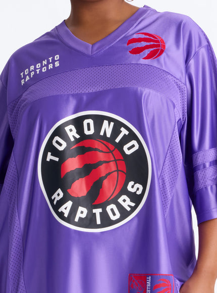 Fashion Nova Women's NBA Toronto Raptors Mesh Top Purple