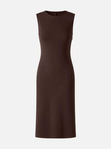 Ponte Round Neck Column Midi Dress