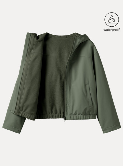 Water-Proof Fleece Reversable Hooded Jacket