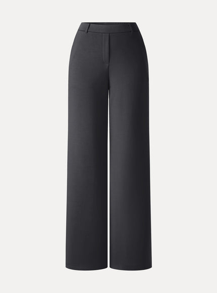 TravelEase Lyocell Spacer High-Rise Wide Leg Pants with Pockets