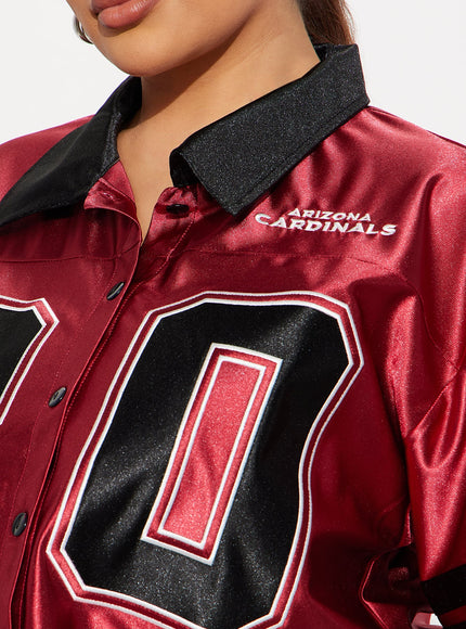 Fashion Nova Women's NFL Arizona Cardinals Cropped Shirt Red