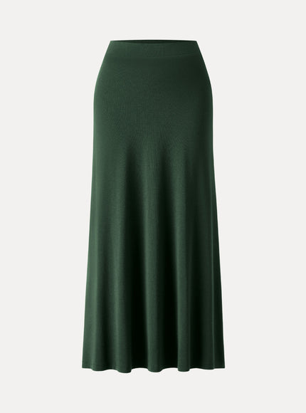 High-Rise A-Line Maxi Skirt
