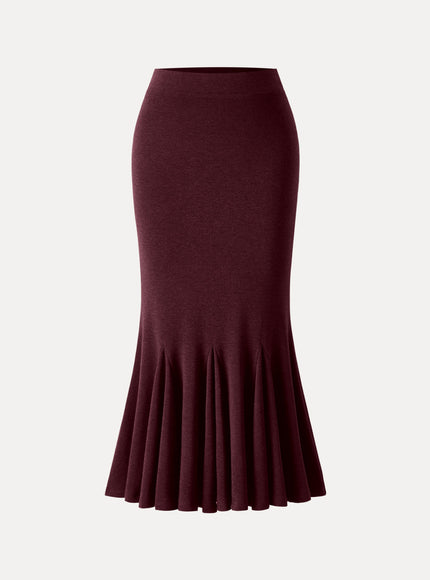 High-Rise Mermaid Midi Skirt