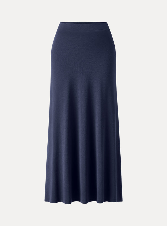 High-Rise A-Line Maxi Skirt