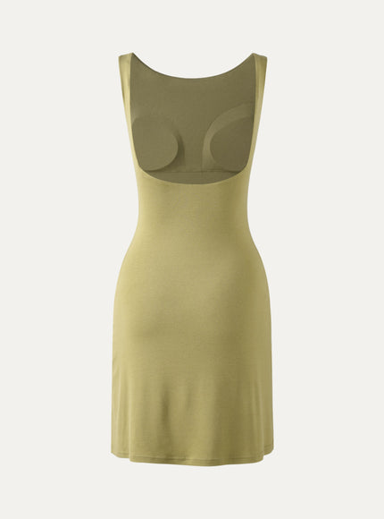 Cooling Open Back Bandless Bra Mini Dress