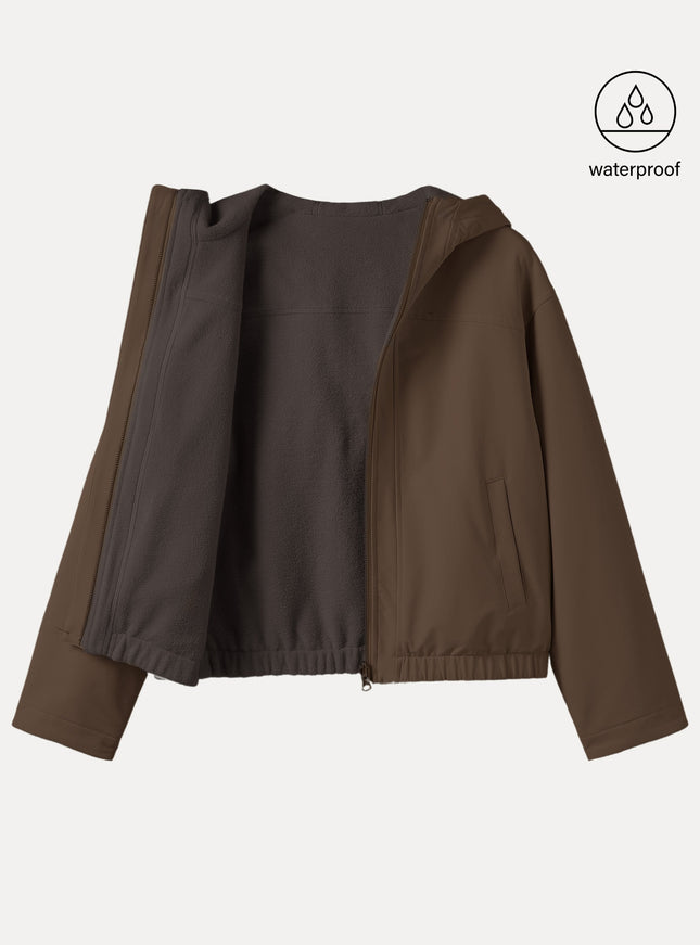 Water-Proof Fleece Reversable Hooded Jacket