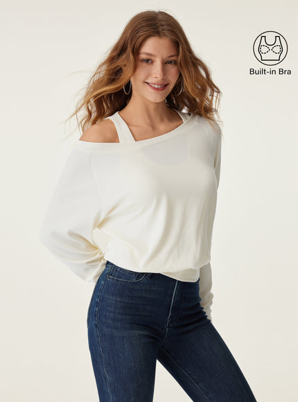 Multi-Wear Layering Built-In Bra Top