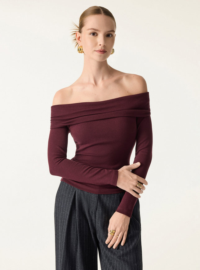 2Pcs Set Convertible Neck Built-In Bra Top & High-Rise Mermaid Midi Skirt
