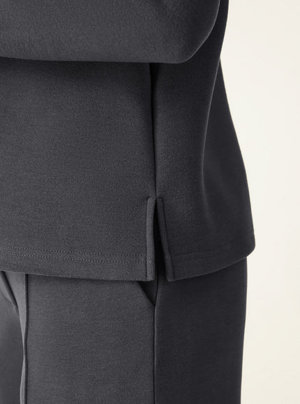 2Pcs Set Turtleneck Top & Regular High Waisted Straight Leg Pull On Pant