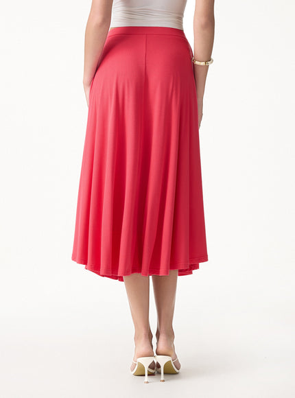 CoolTouch Midi Circle Flare Skirt with Pockets