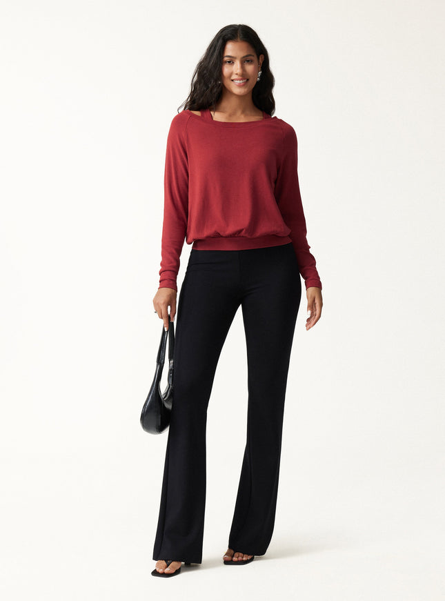 Multi-Wear Layering Built-In Bra Top