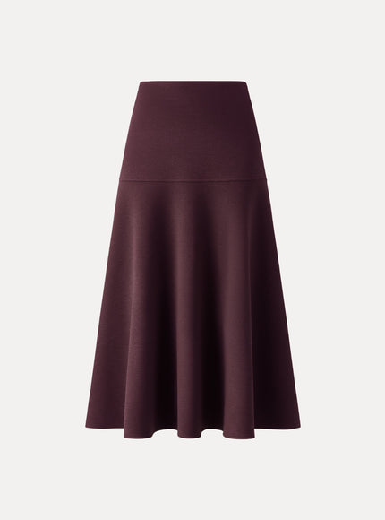 Mid-Rise Circle Midi Skirt