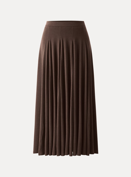 Godet Hem Pull-on Maxi Skirt