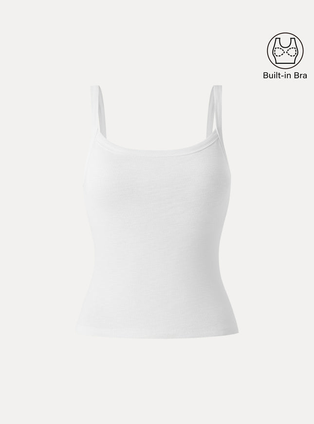 Everyday Cotton Low Back New Airy Built-In Bra Tank
