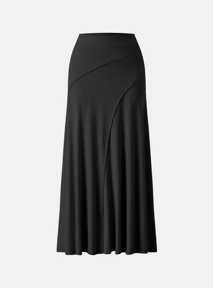 Drapey A-Line Midi Skirt