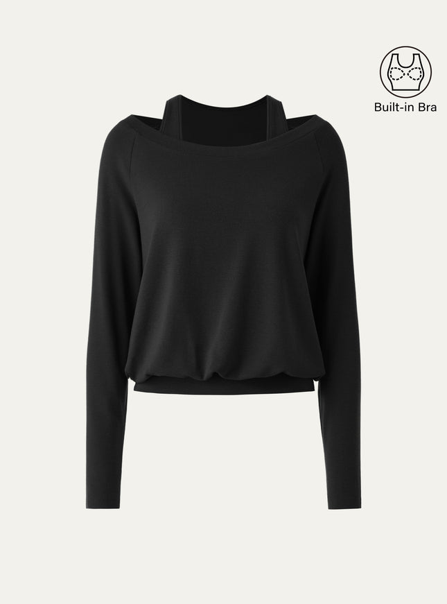 Multi-Wear Layering Built-In Bra Top