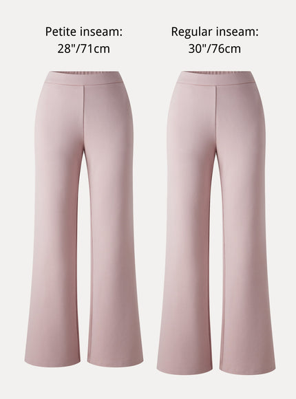 Ponte High-Rise Slim Flared Pants with Pockets
