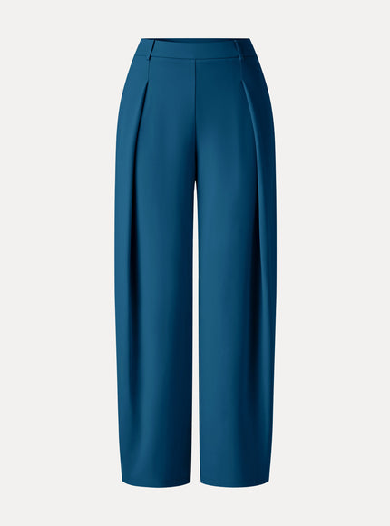 Ponte High-Rise Barrel Pants with Pockets