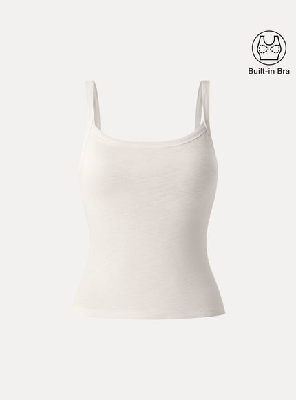 Everyday Cotton Low Back New Airy Built-In Bra Tank