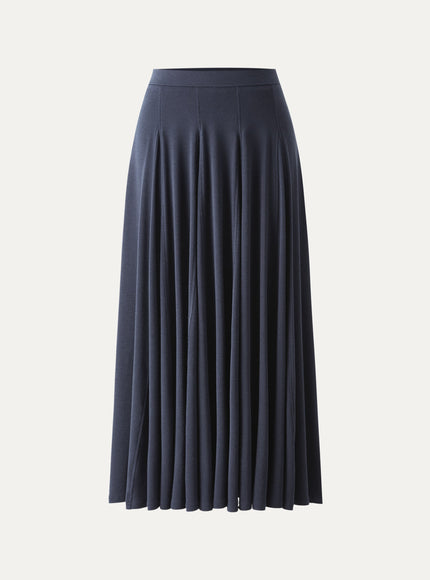 Godet Hem Pull-on Maxi Skirt