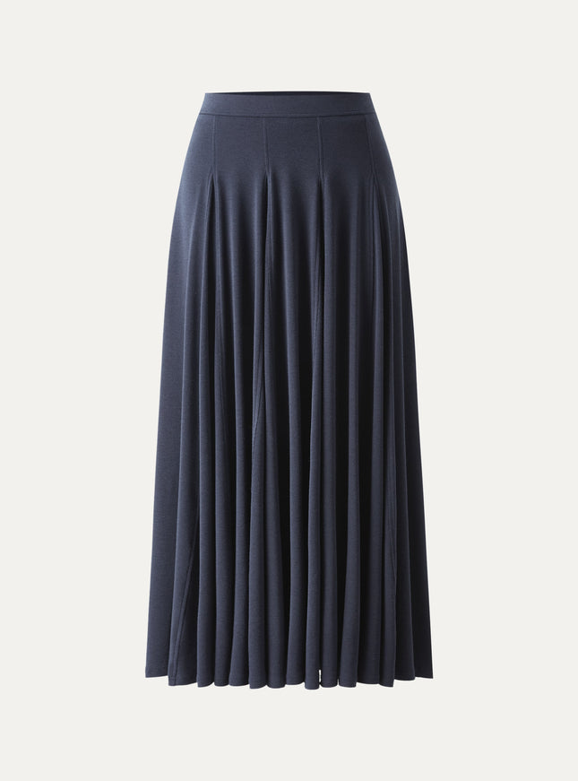 Godet Hem Pull-on Maxi Skirt