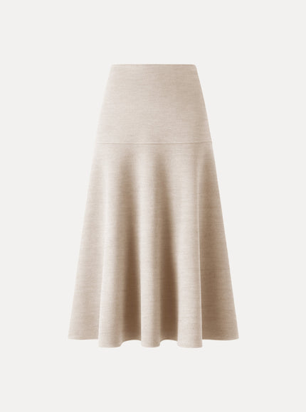 Mid-Rise Circle Midi Skirt