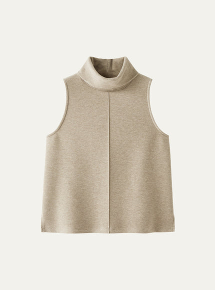 Turtle Neck Split Hem Top