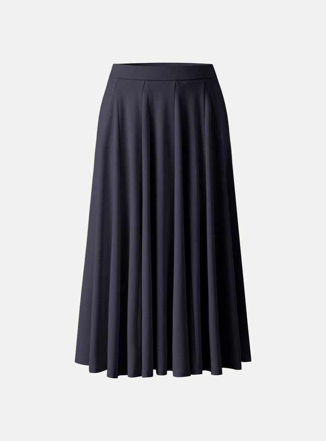 Lyocell Blend Volume Skirt with Pockets