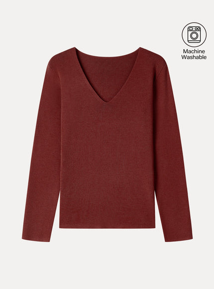 The Everyday V-Neck Merino-Blend Sweater