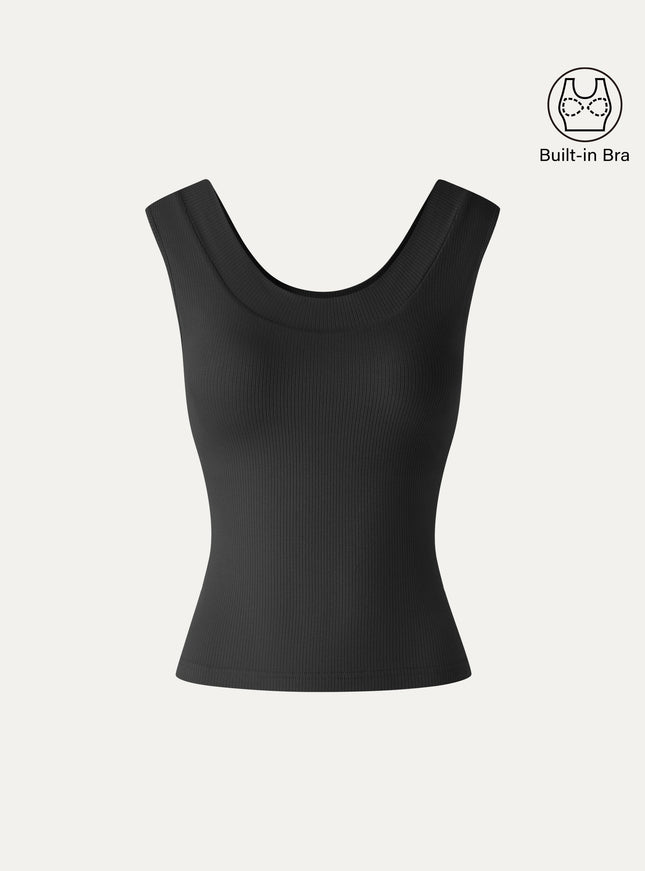 CoolTouch U-Neck Built-In Bra Tank