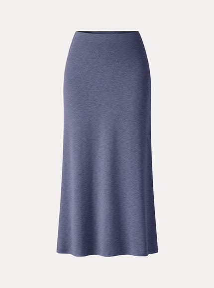 Side-Slit A-Line Midi Skirt
