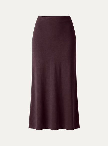 Side-Slit A-Line Midi Skirt