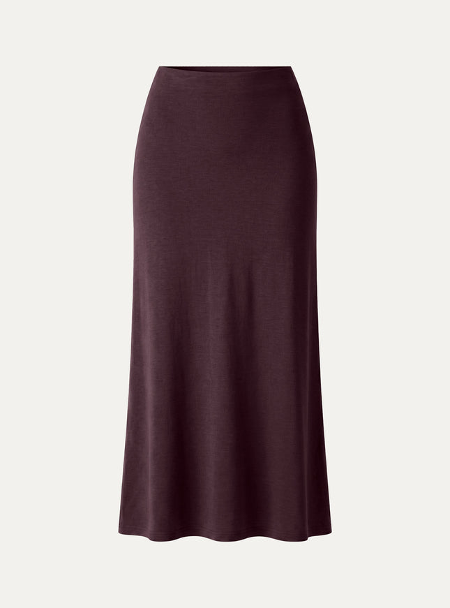 Side-Slit A-Line Midi Skirt