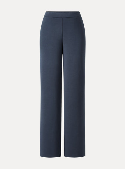 MaxWarm Modal Stretch Fleece High-Rise Straight-Leg Pants with Pockets