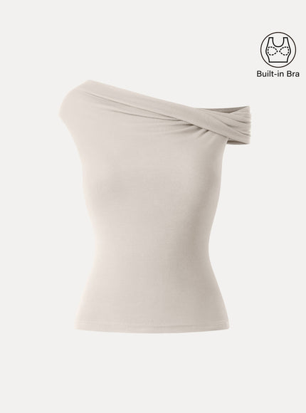 Multi-wear Versatile Necklines Built-In Bra Top