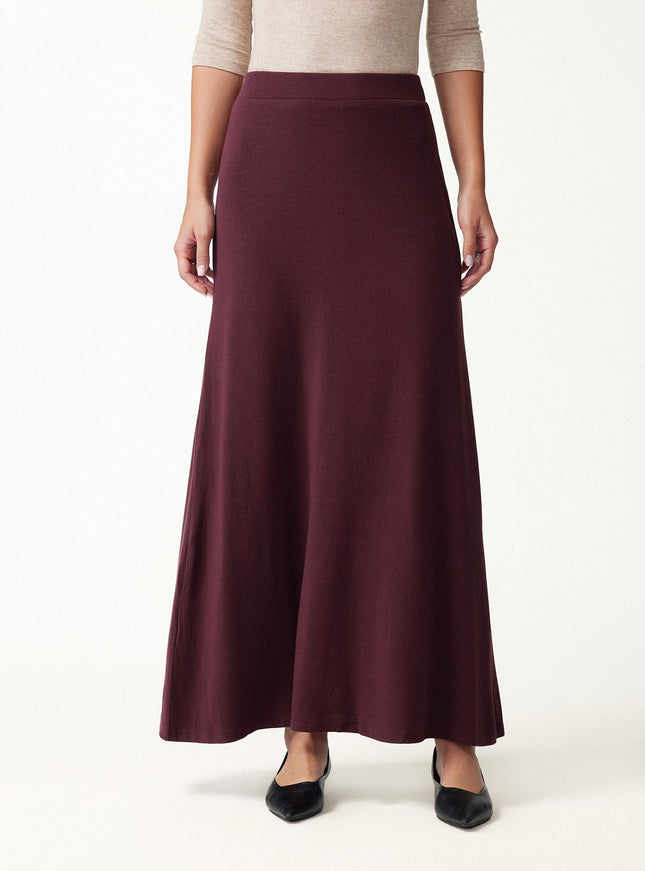 High-Rise A-Line Maxi Skirt