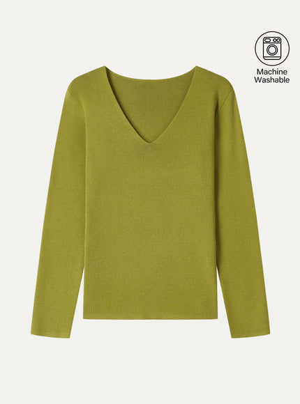 The Everyday V-Neck Merino-Blend Sweater