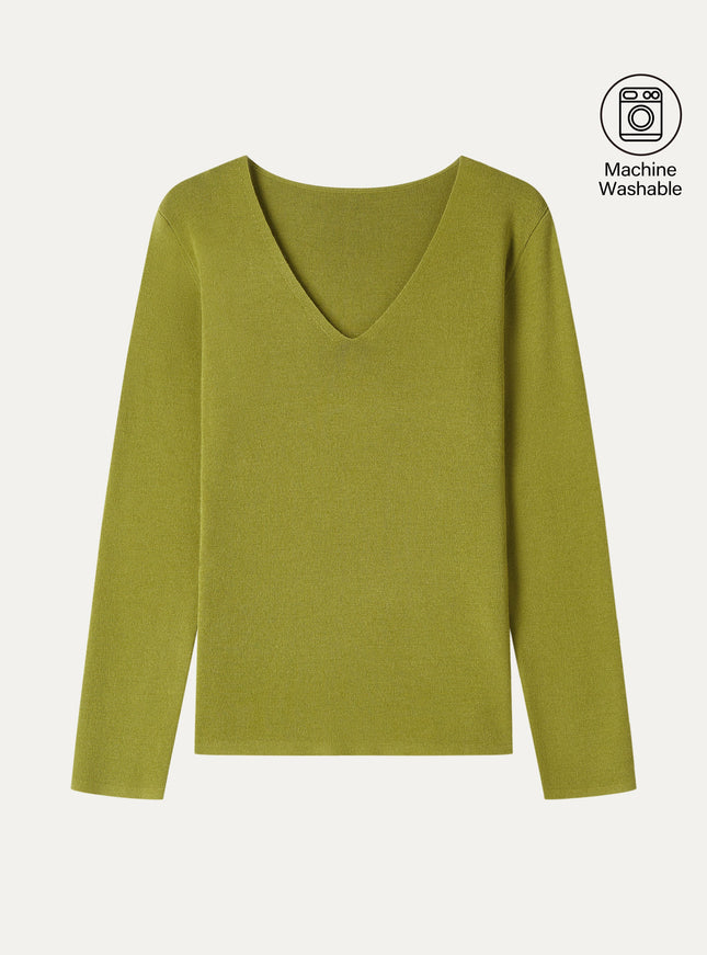 The Everyday V-Neck Merino-Blend Sweater