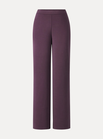 MaxWarm Modal Stretch Fleece High-Rise Straight-Leg Pants with Pockets