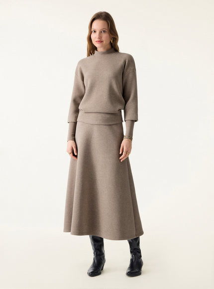 Essential Midi A-line Circle Skirt