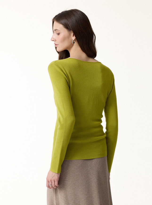 The Everyday V-Neck Merino-Blend Sweater