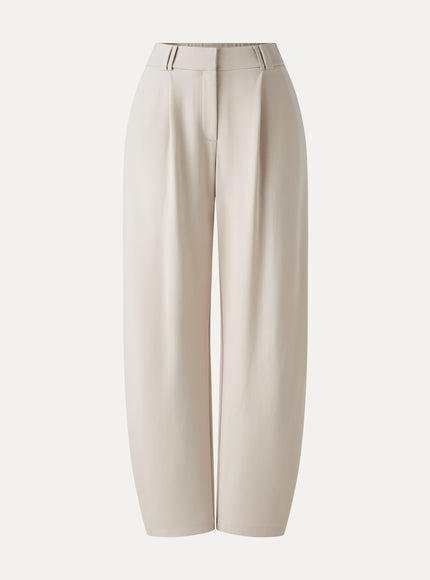 CoolTouch Stretch Ponte High Rise Cropped Barrel Pants