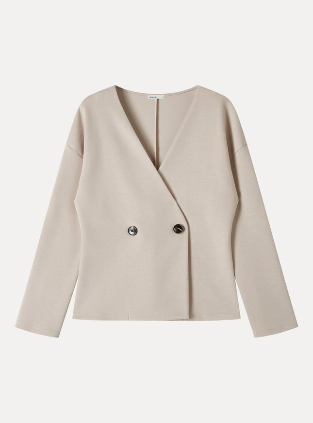 Spacer Knit Long Sleeve Cardigan