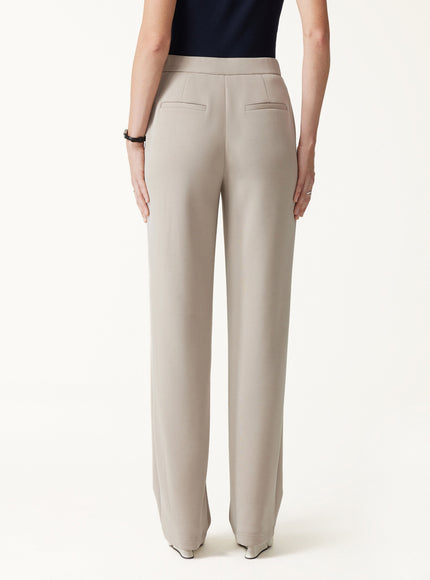 MaxWarm Modal Stretch Fleece High-Rise Straight-Leg Pants with Pockets