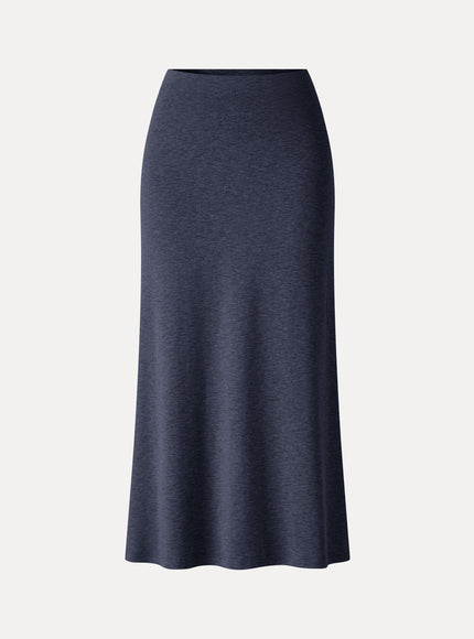Side-Slit A-Line Midi Skirt