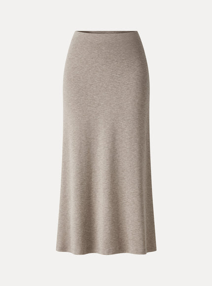 Side-Slit A-Line Midi Skirt