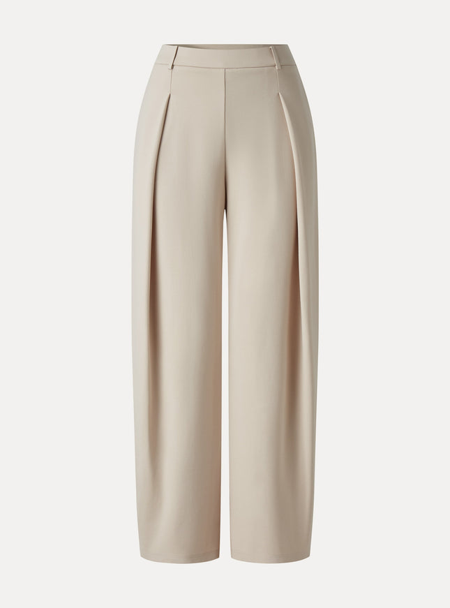 Ponte High-Rise Barrel Pants with Pockets